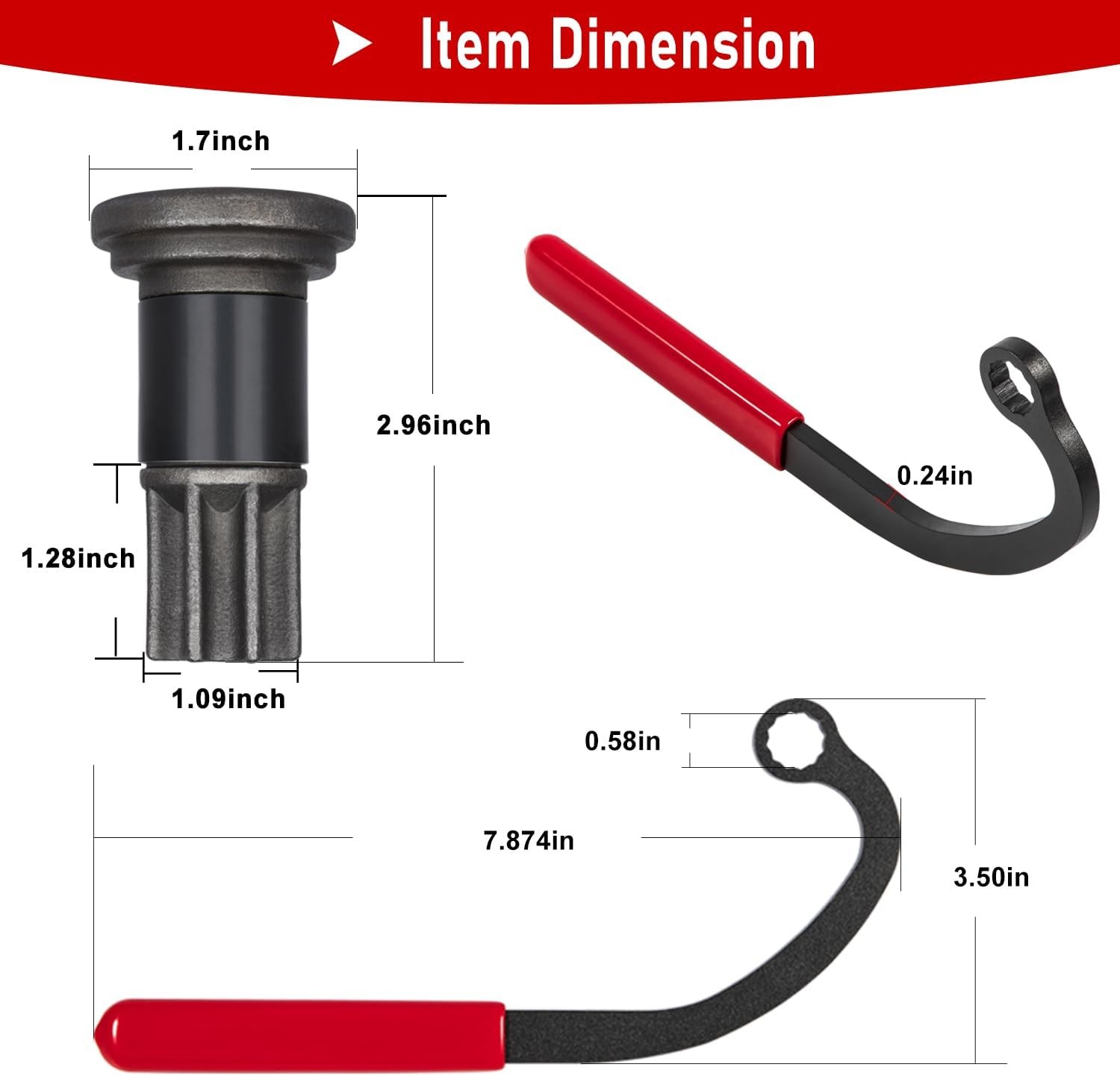 For Dodge Cummins Engine Barring Tool Injection Pump Gear Puller Lock Nut Wrench