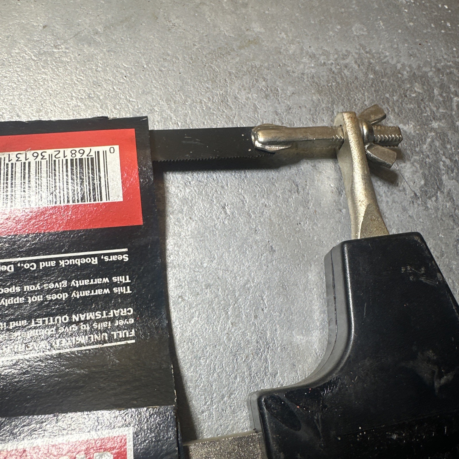 NOS Sears 36131 Craftsman 10” Hacksaw Saw 36131 Straight or Flush Cut Made USA