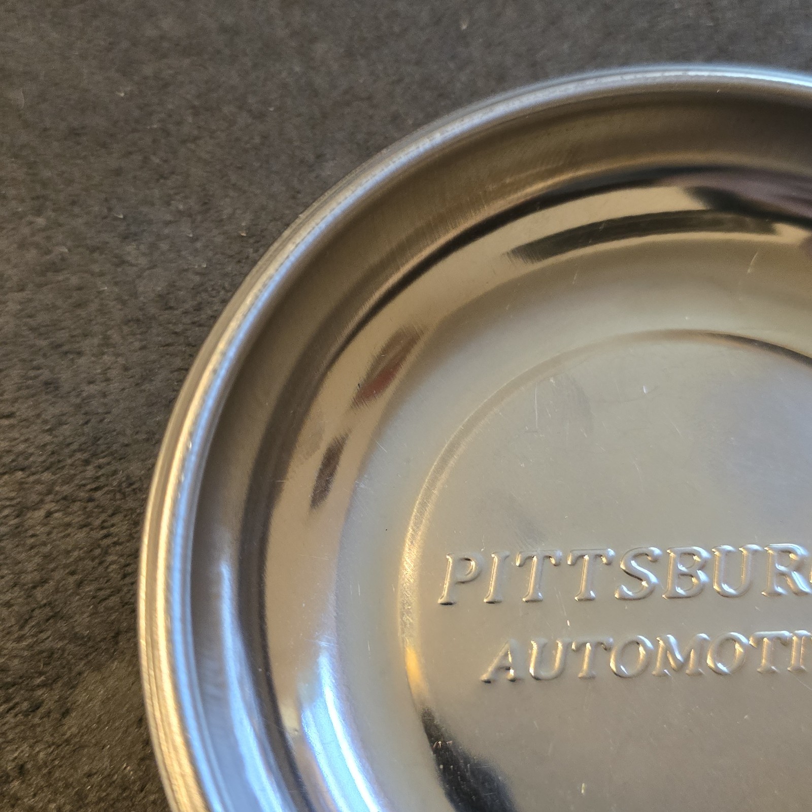Pittsburgh Automotive 4” Magnetic Stainless Steel Parts Change Holder Ashtray