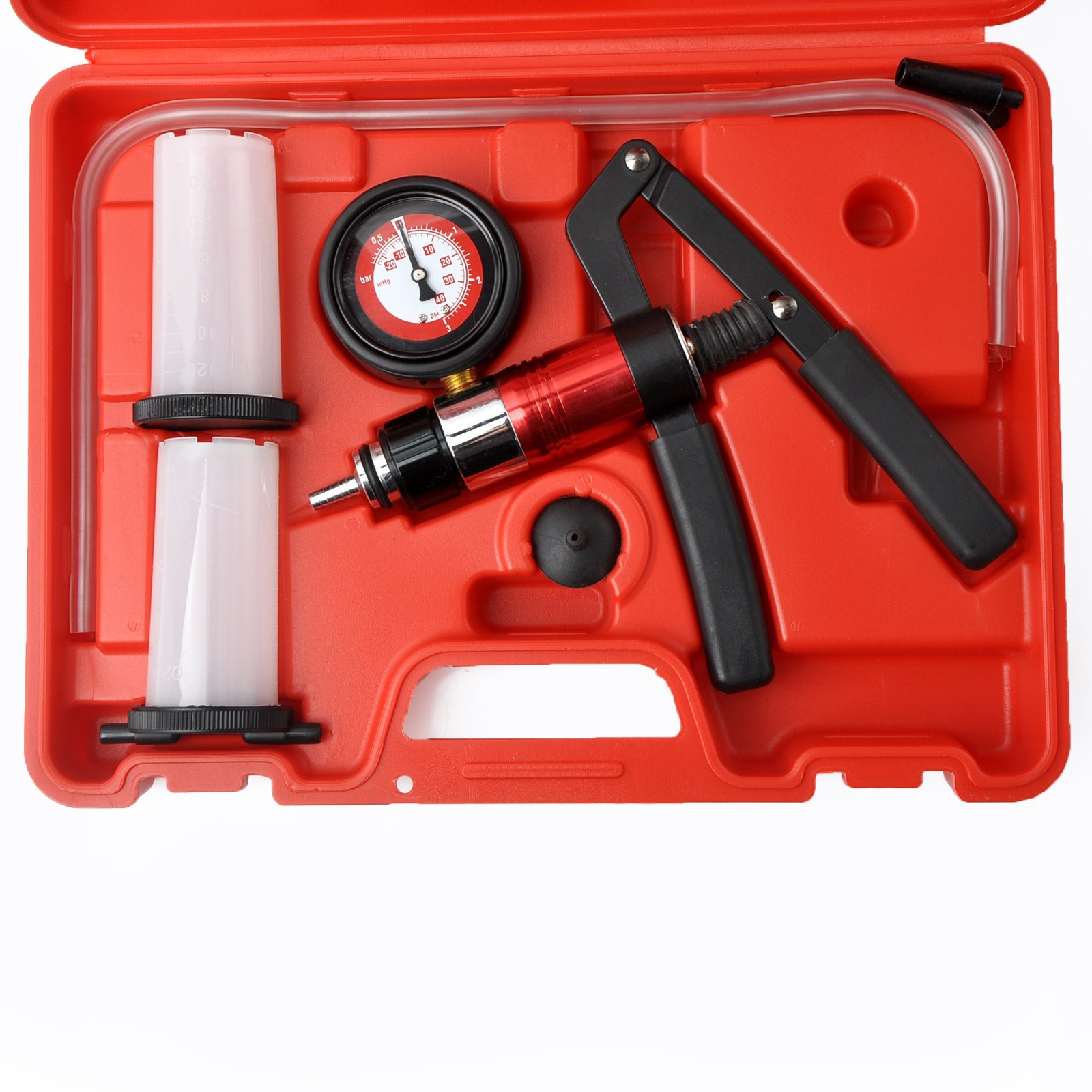 Brake Line Bleeder Bleeding Pressure Vacuum Car Repair Handheld Pump Kit Set