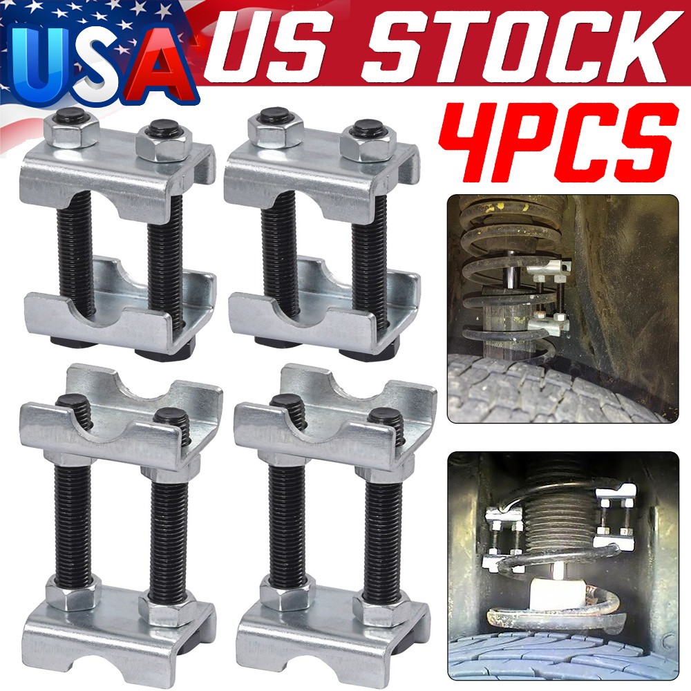 4pcs Set 2-Way Adjustable Lift Or Lower Spring Spacer Coil Spring Compressor USA
