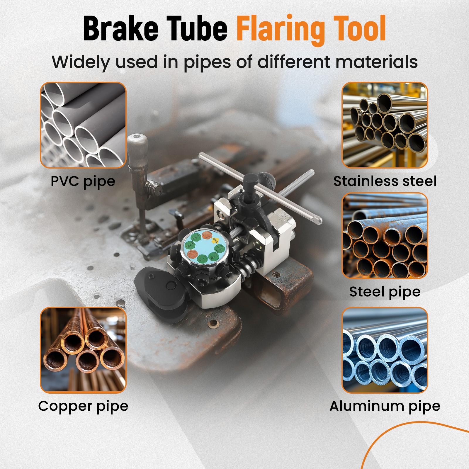 Flaring Tool Kit Brake Pipe Flaring Tool Kit Tube Brake Line For Copper Tube