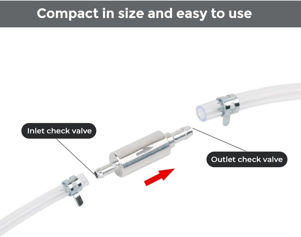 2 PCS Brake Bleeder Hose One Way Check Valve Tube Bleeding Tool Kit for Clutch