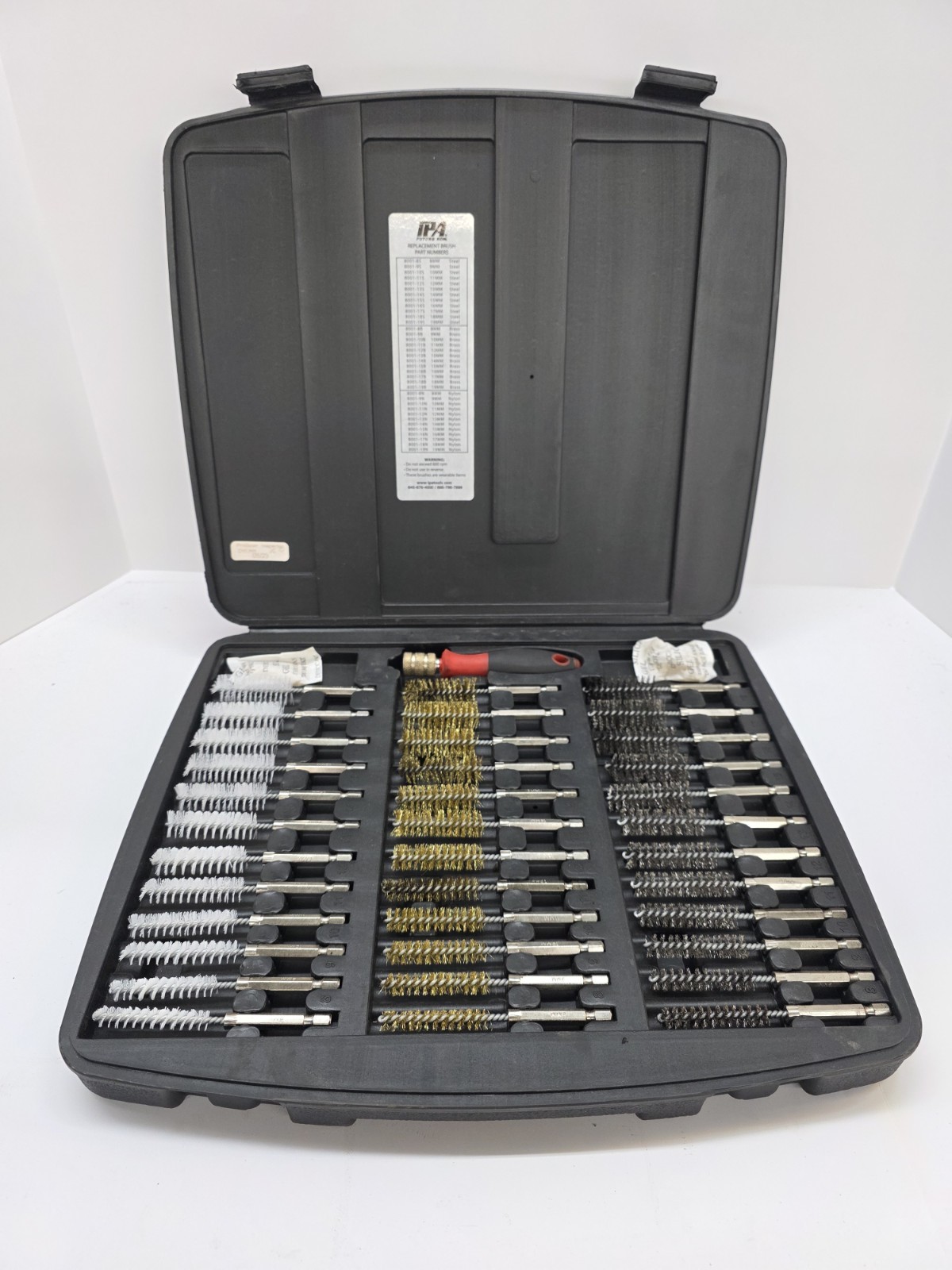IPA Tools 8001D 36-Piece Original Bore Brush Tool Set With Driver Free Ship