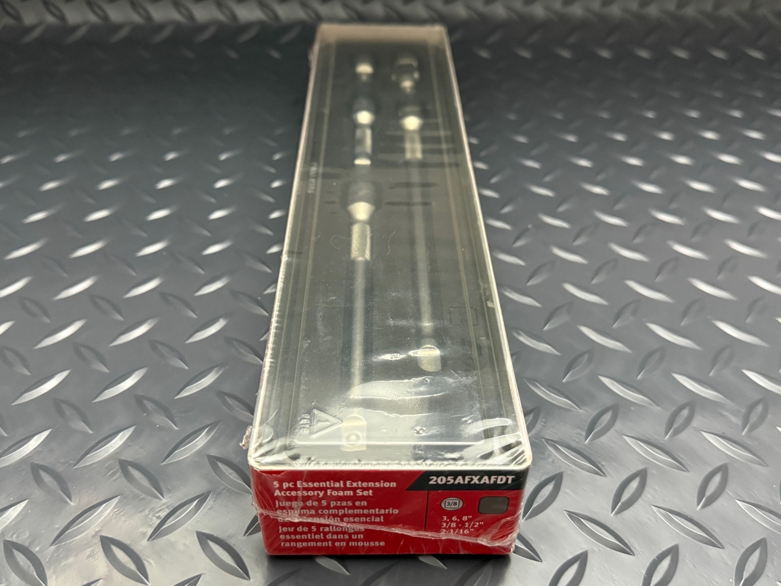 snap on 5pc GRAY extension accessory red foam set 3/8 drive 205afxafdt New USA
