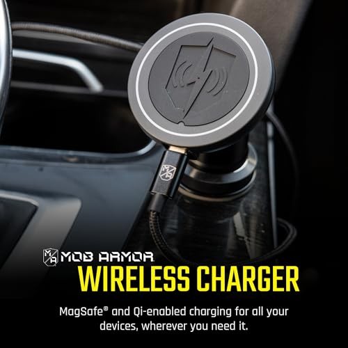 Mob Armor Flex Magnetic Wireless Charger, White Elephant for Men