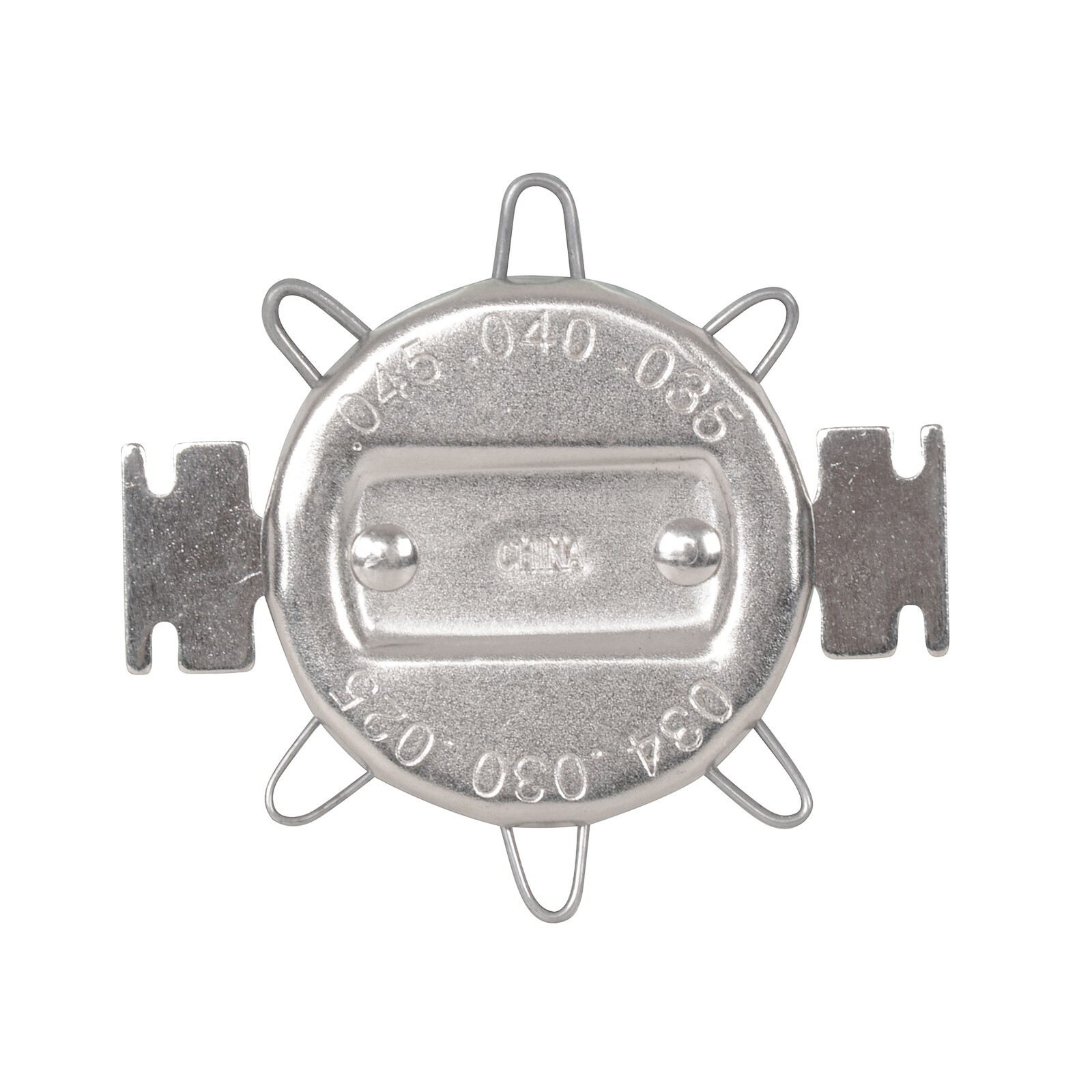 0.64-1.14mm Motorcycle Spark Plug Gap Gauge Set Small Six-Notch Leaf Type Sliver
