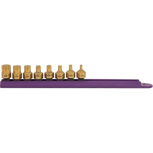 Mayhew 16006 Low-Profile Dual Drive Set, 8-Piece Triple Square, Titanium-Coated