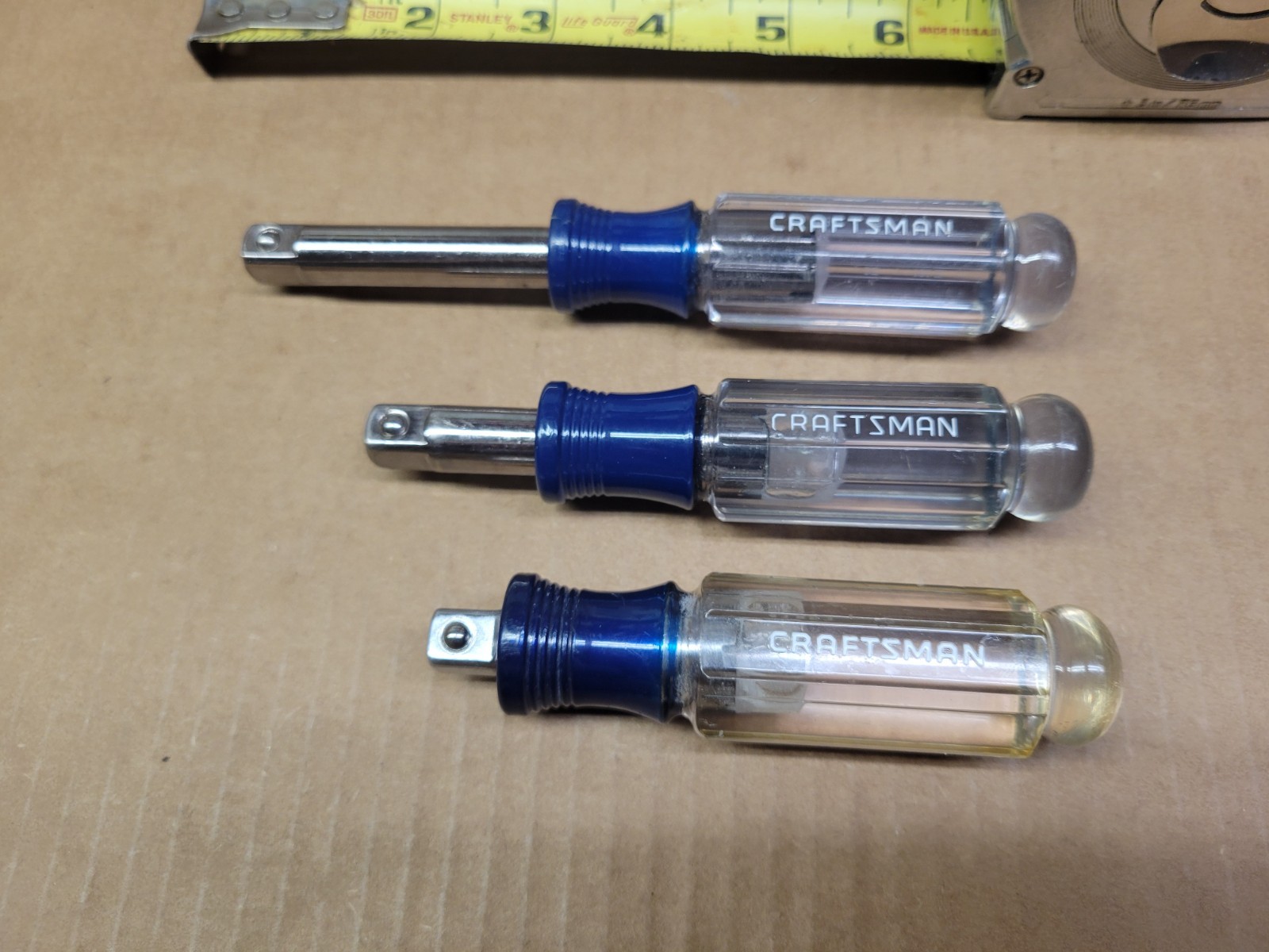 Craftsman USA 3-Piece 3/8″ Drive Stubby Socket Driver Spinner Set (home made)