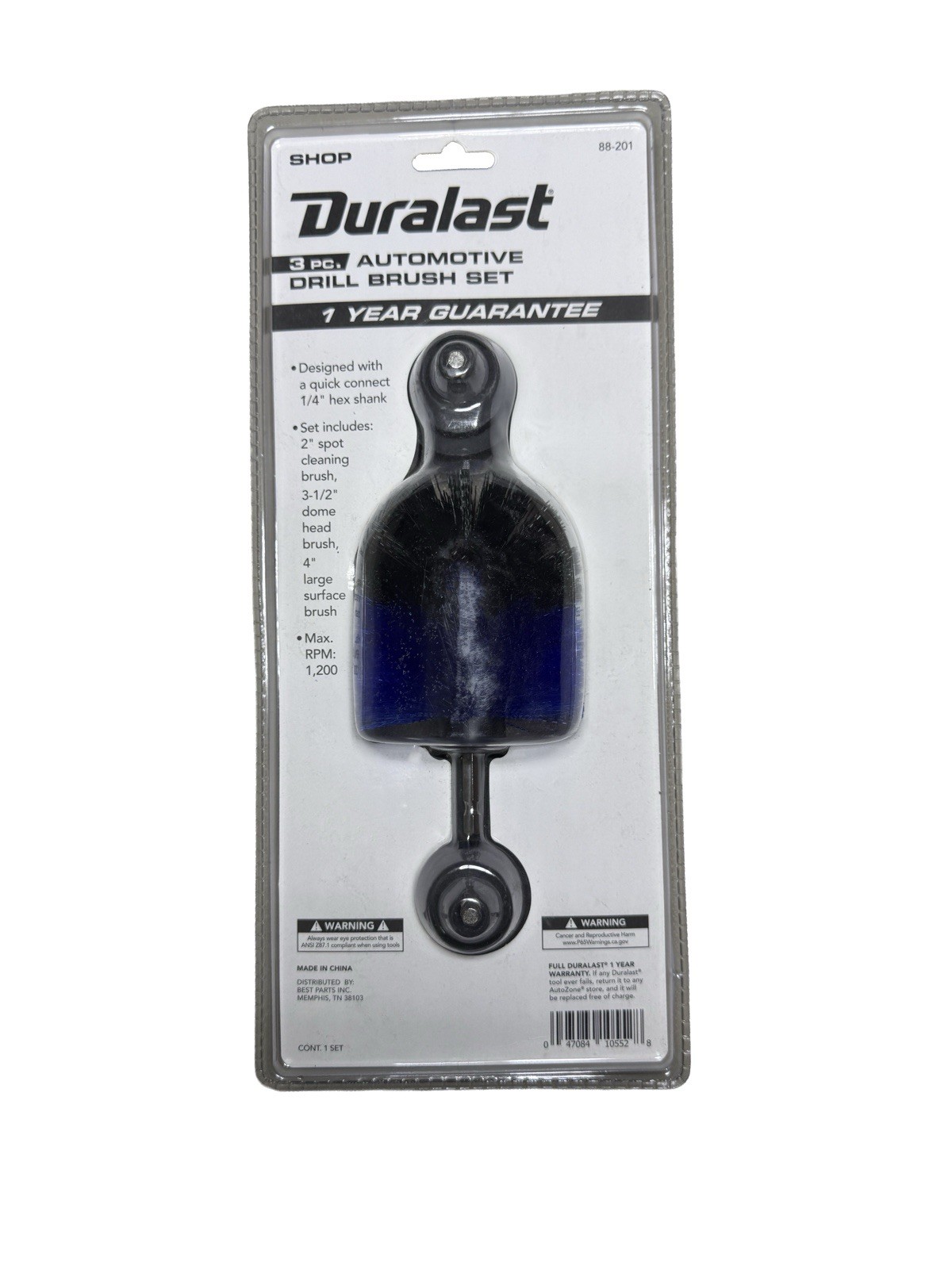 Drill Brush Duralast Automotive 3 Pieces Cleaning Kit