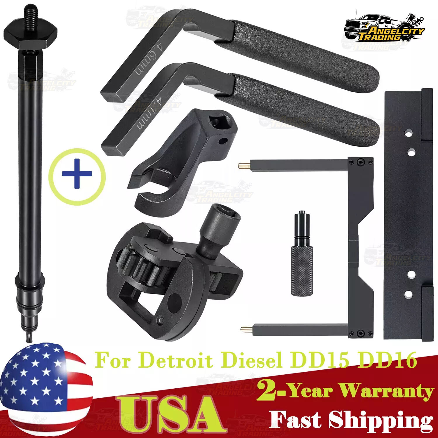 Injector Cup Remover Engine Barring Tool For Detroit Diesel DD13 DD15 DD16
