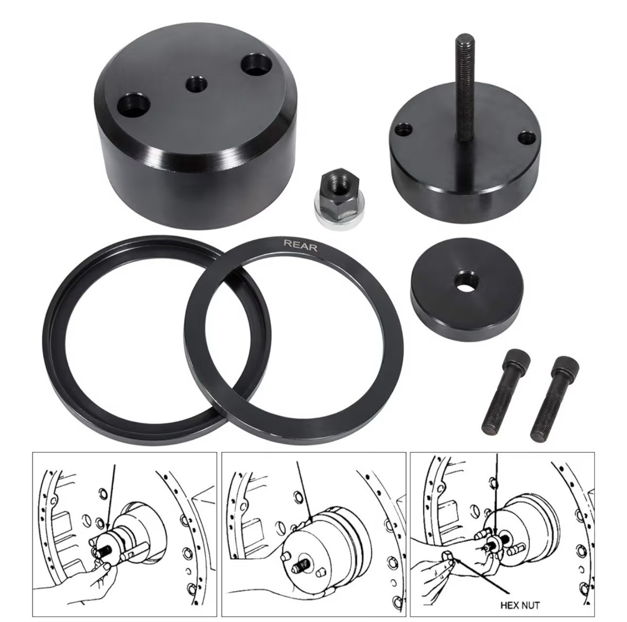 J-35686-B Front+Rear Crankshaft Seal & Wear Sleeve Installer For Detroit Diesel