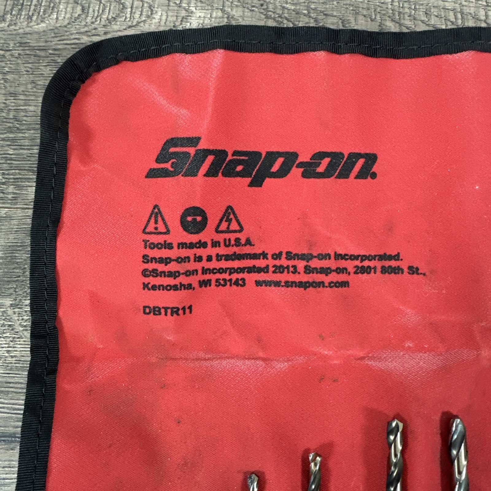 SnapOn Tools 11 Pc High Speed Mechanics Length Drill Bits in Pouch DBTR11 USA