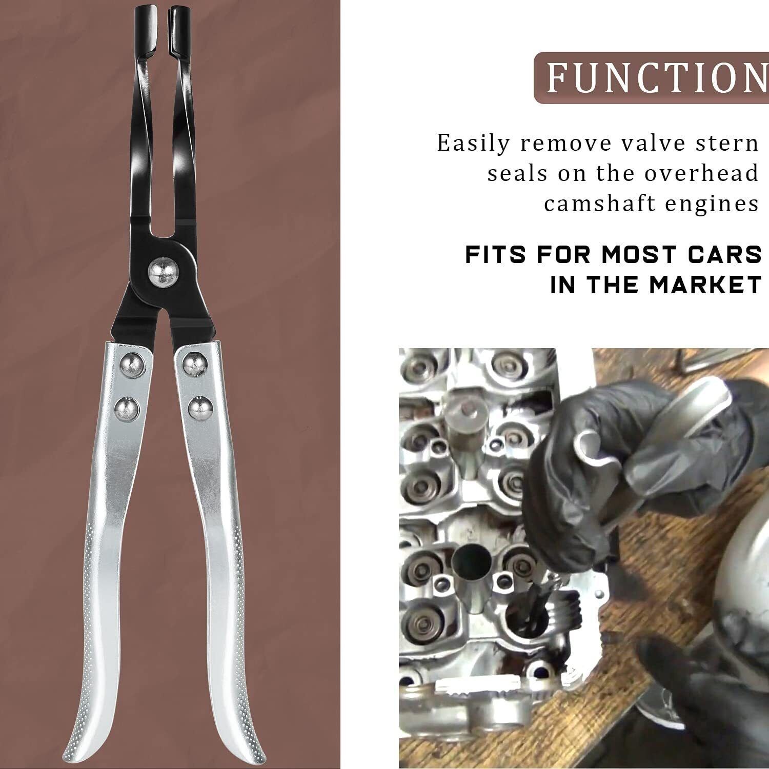 36050 Valve Keeper Remover & 19700 Valve Holder & Valve Stem Seal Plier Tool Set