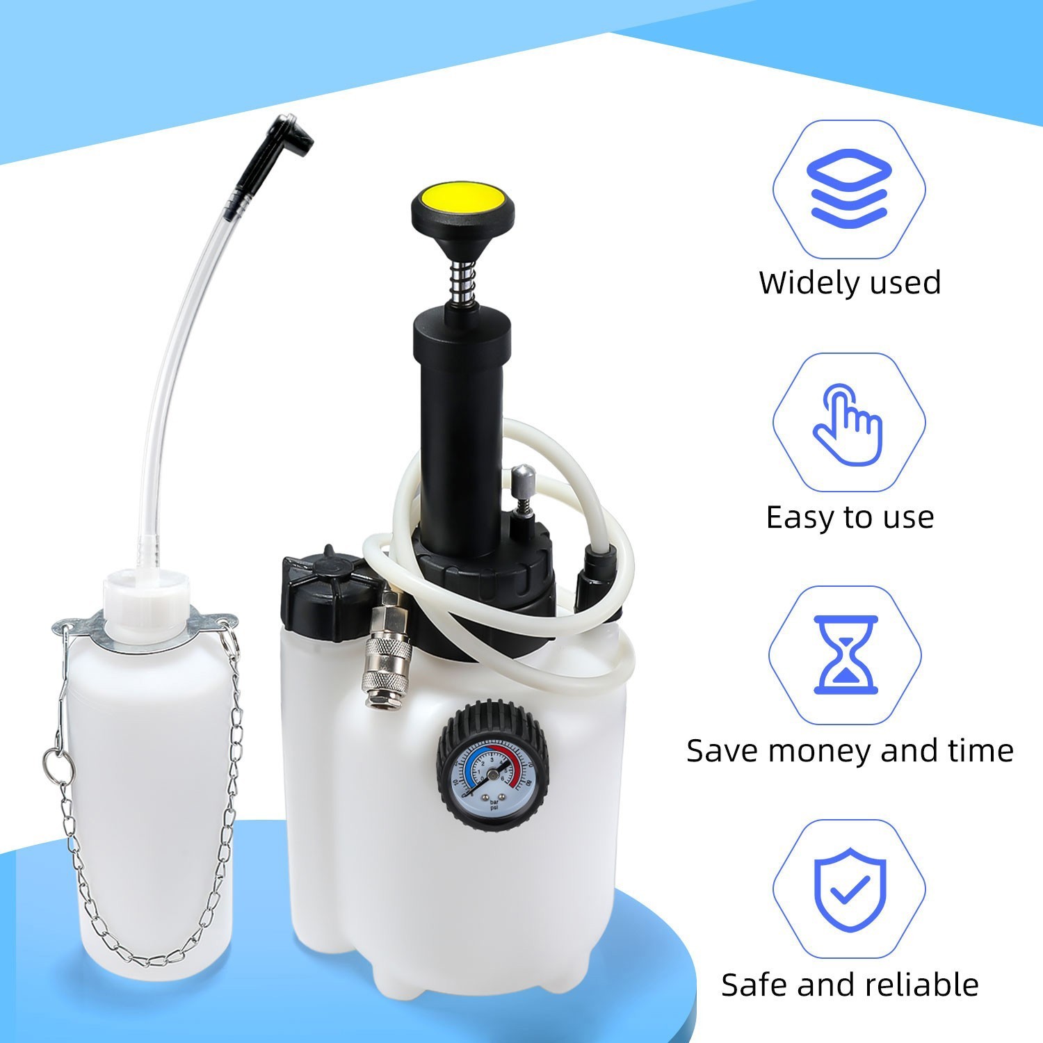3L Brake System Clutch Fluid Pressure Bleeder Bleeding Device Kit Car Bleed Tool