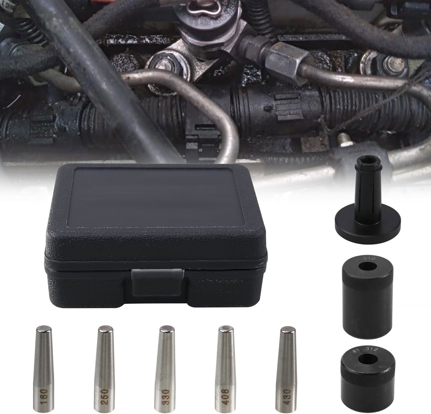 Tools Injector Seal Installer Kit 8Pcs for Most Ford GM Subaru Engines 34720