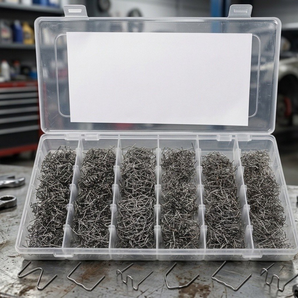 Plastic Welding Kit 1800 Pieces Stainless Steel Staples for Welder Tools