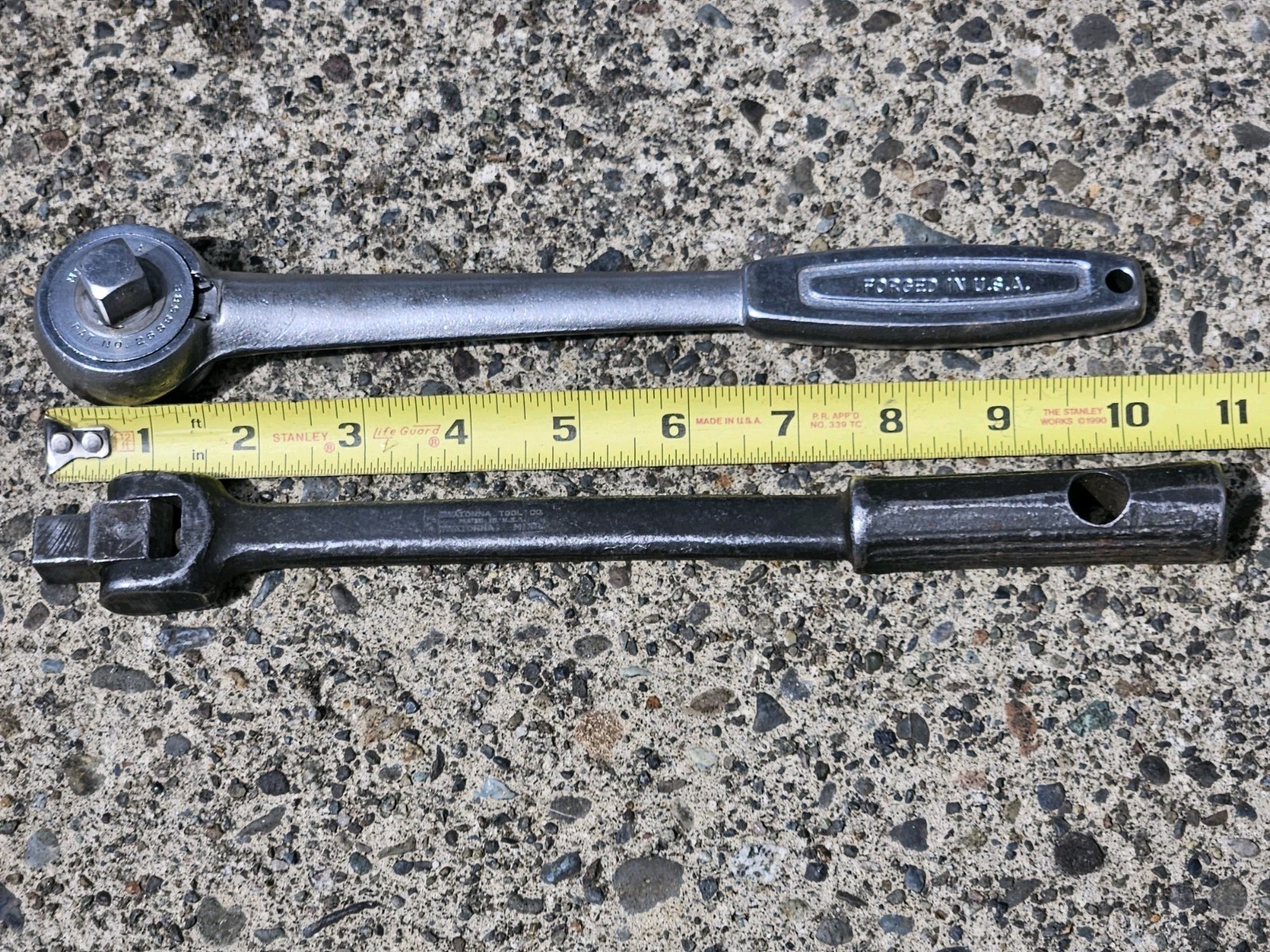 Vtg Wizard H2833 1/2 Ratchet & OTC Owatonna 1/2″ Drive Flex Head Breaker Bar USA