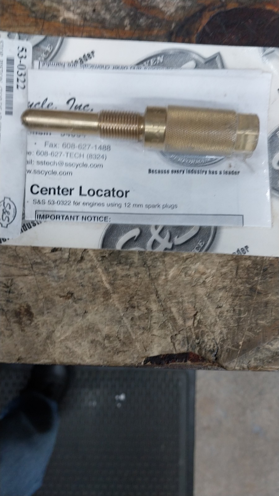 S&S Cycle Top End 12mm Center Tool – 53-0322