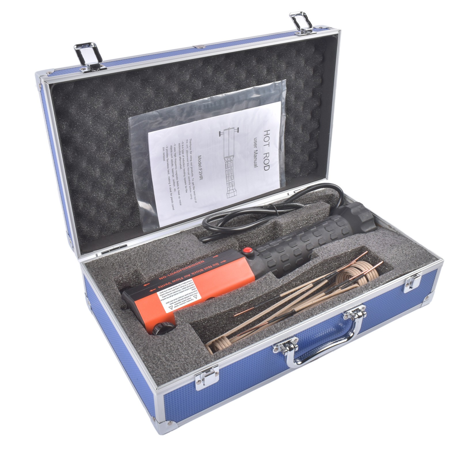 Hand Held Magnetic Induction Heater with 8 Coils + Portable Toolbox 110V 1/1.2KW
