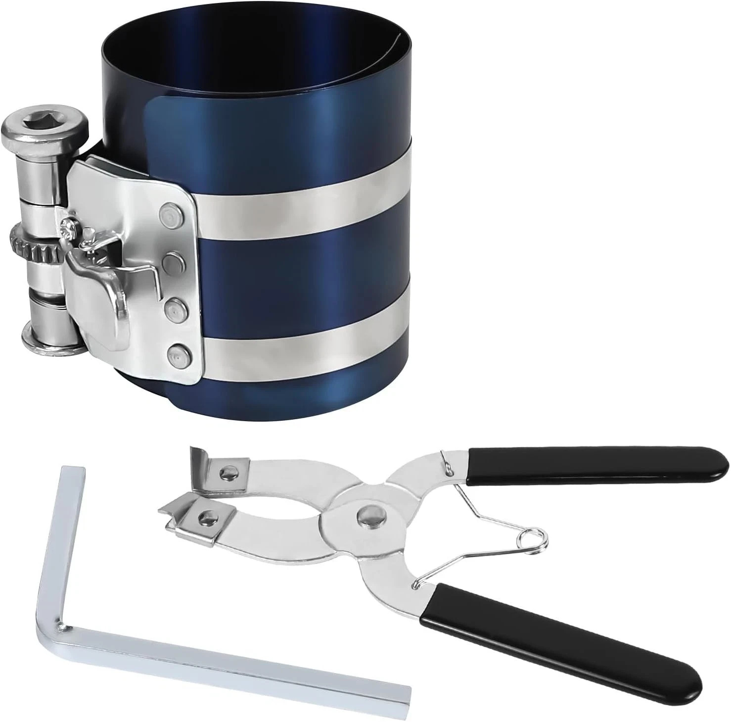 Car Engine Piston Ring Installer Removal Kit, Compressor with…