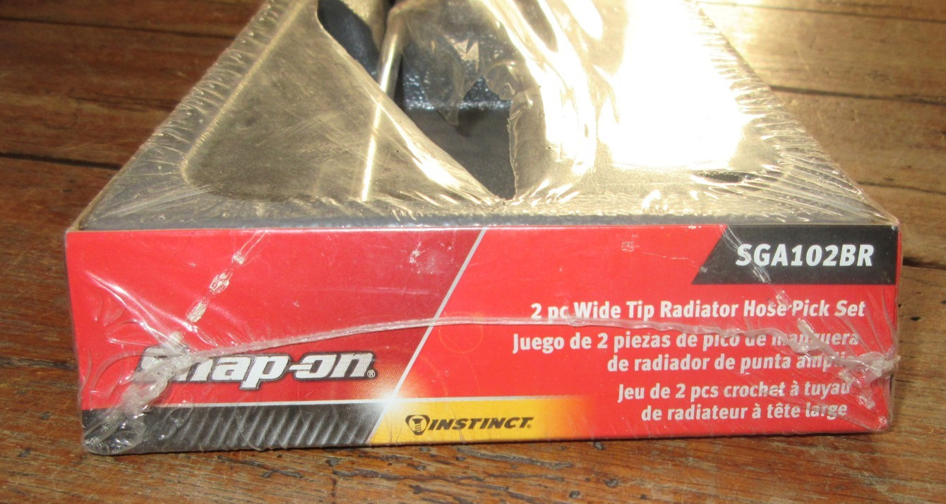 Snap On Tools Instinct SGA102BR 2 pc Wide Tip Radiator Hose Pick Set Red NOS