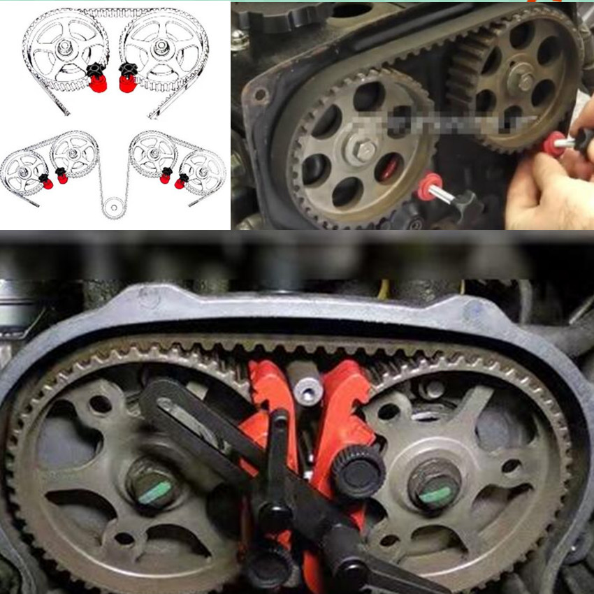 Car Practical Gear Locking Dual Cam Clamp Camshaft Engine Timing Locking Tool
