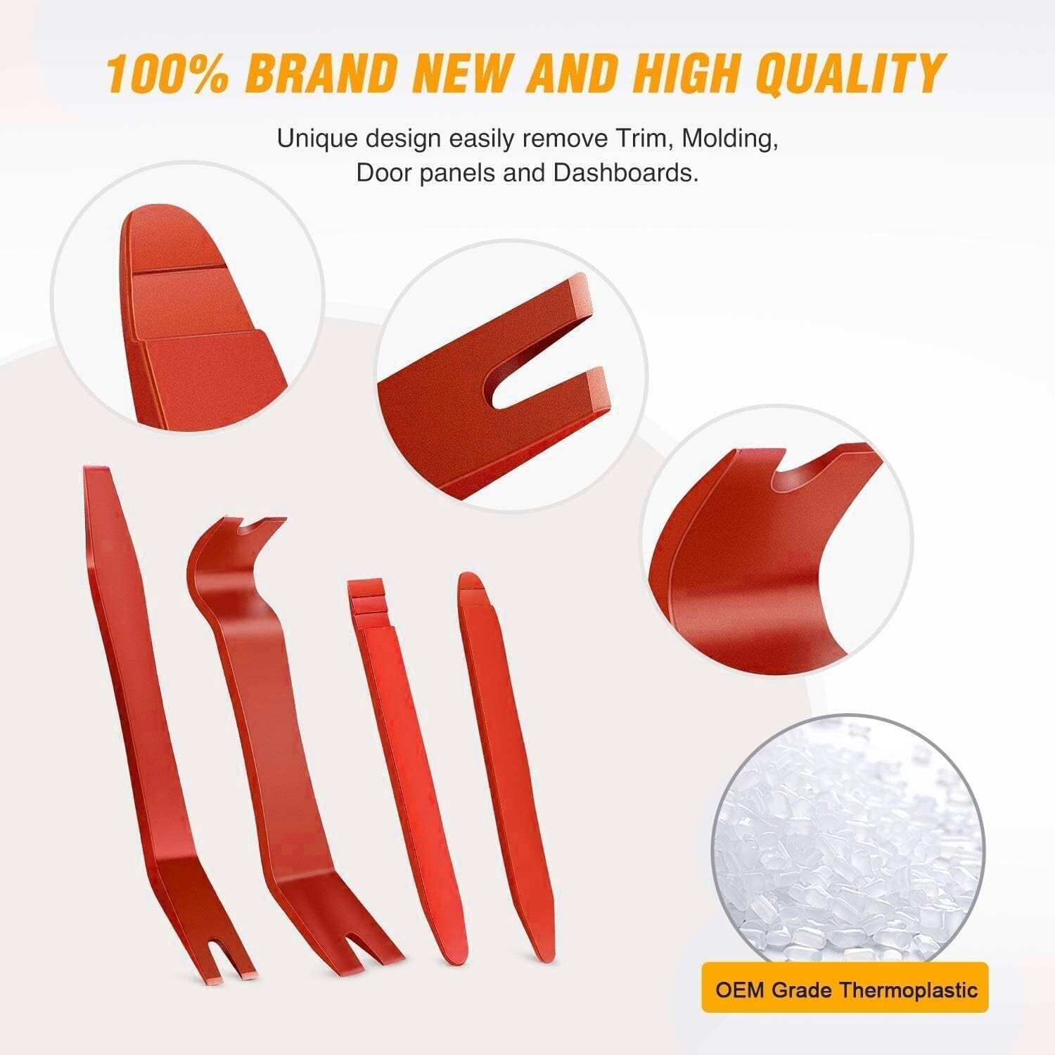 5pcs Car Door Trim Removal Tool Pry Panel Dash Radio Body Clip Installer Kit Set
