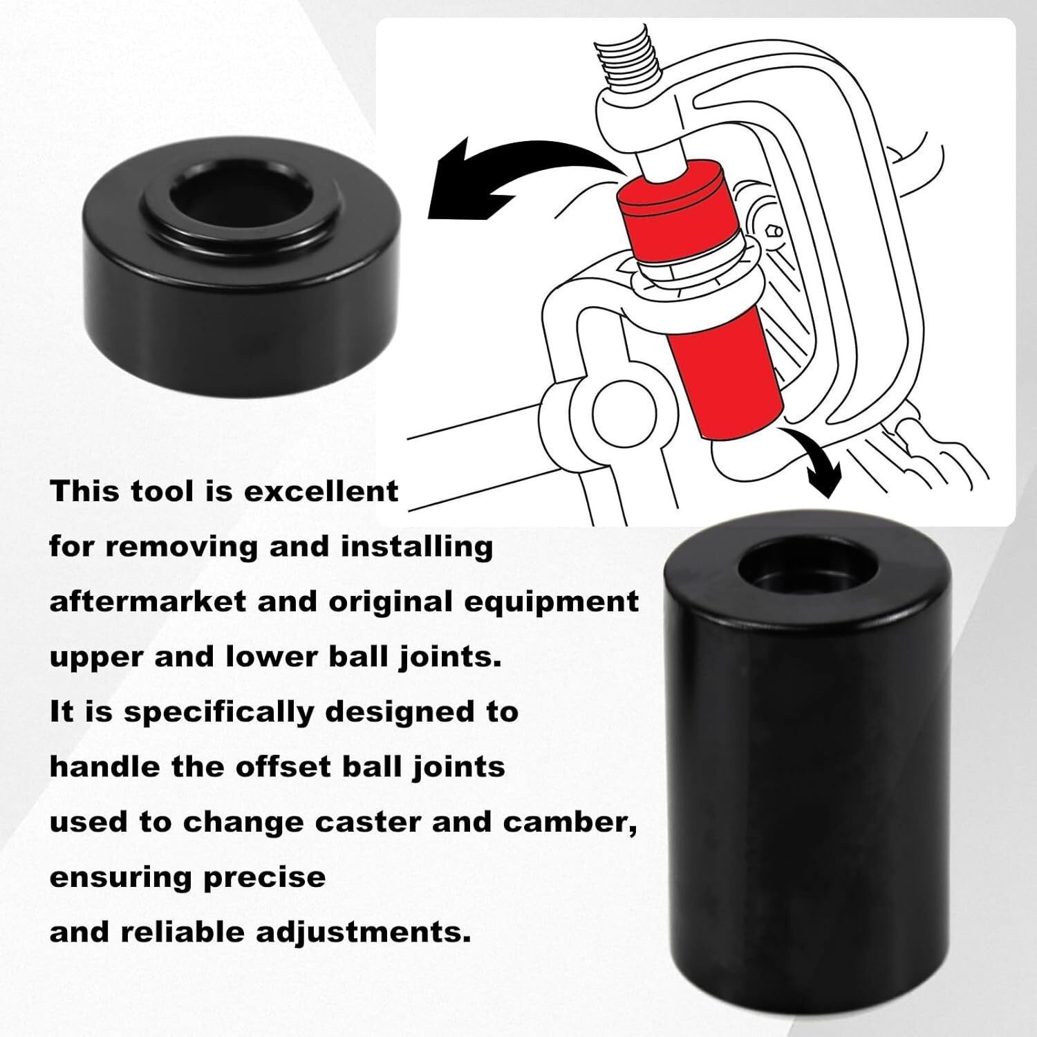 Ball Joint Service Adapter Tools Kit 7894 for Jeep Wrangler & Dodge Ram Trucks
