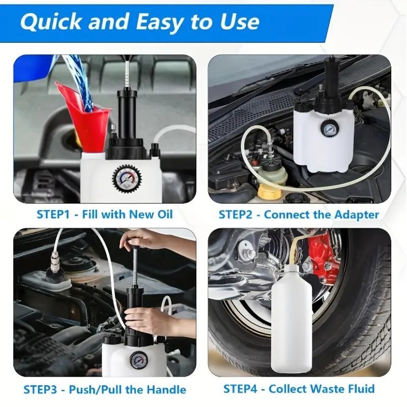 3L Brake System Clutch Fluid Pressure Bleeder Bleeding Device Kit Car Bleed Tool
