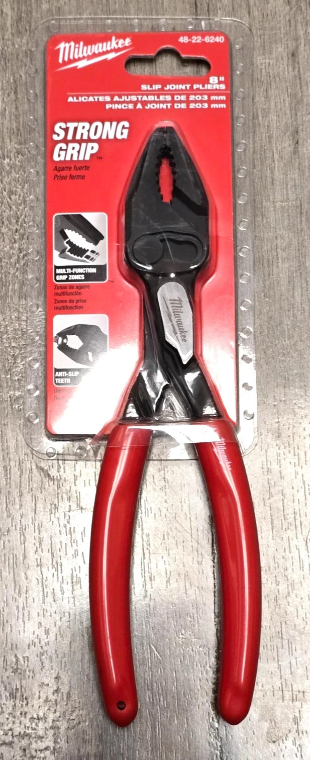 Milwaukee Tools 48-22-6240, 8″ Slip Joint Multi-Function Screw Extraction Pliers