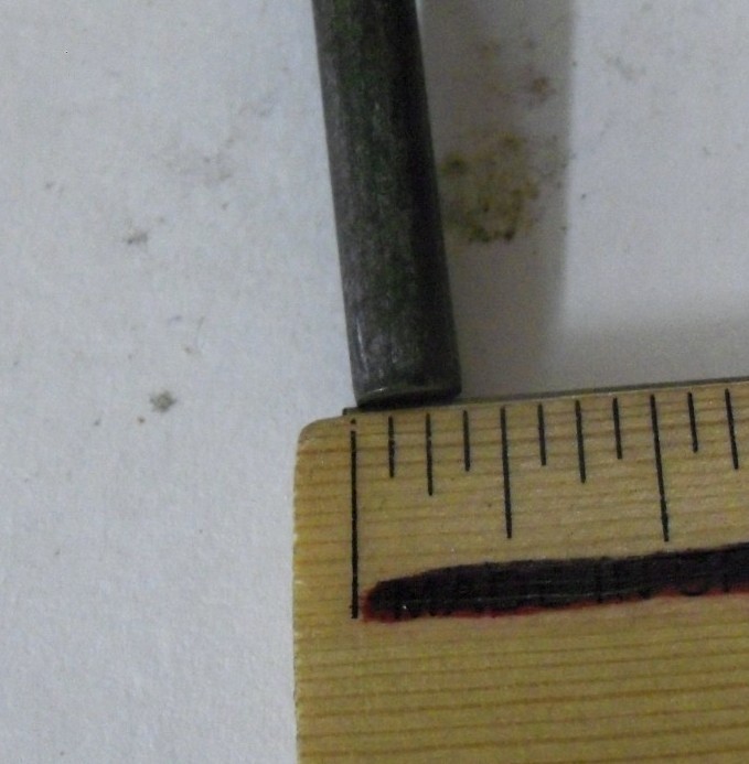 Vtg. Solid Steel 3/16 X 1 Rivet Round 7/16 Dia. Head Vintage