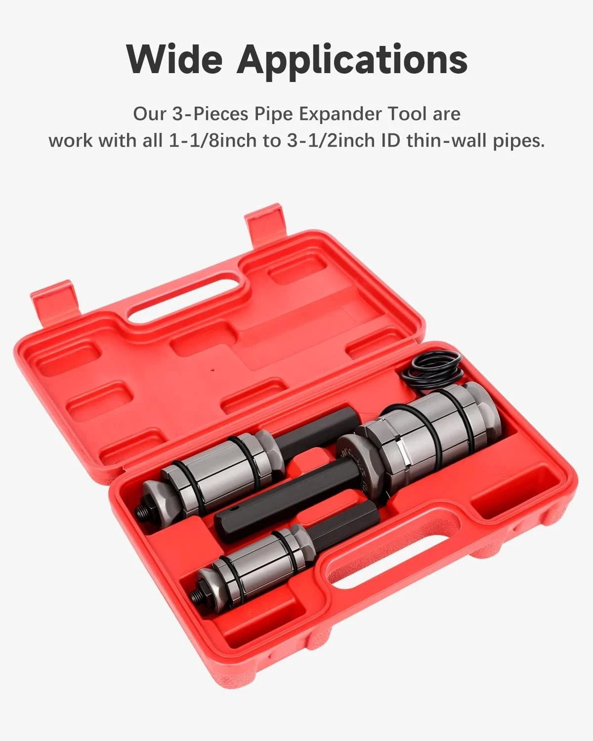Tool Set for 1-1/18″ to 3-1/2″ Tail Pipe Tube Exhaust Muffler Expander Spreaders