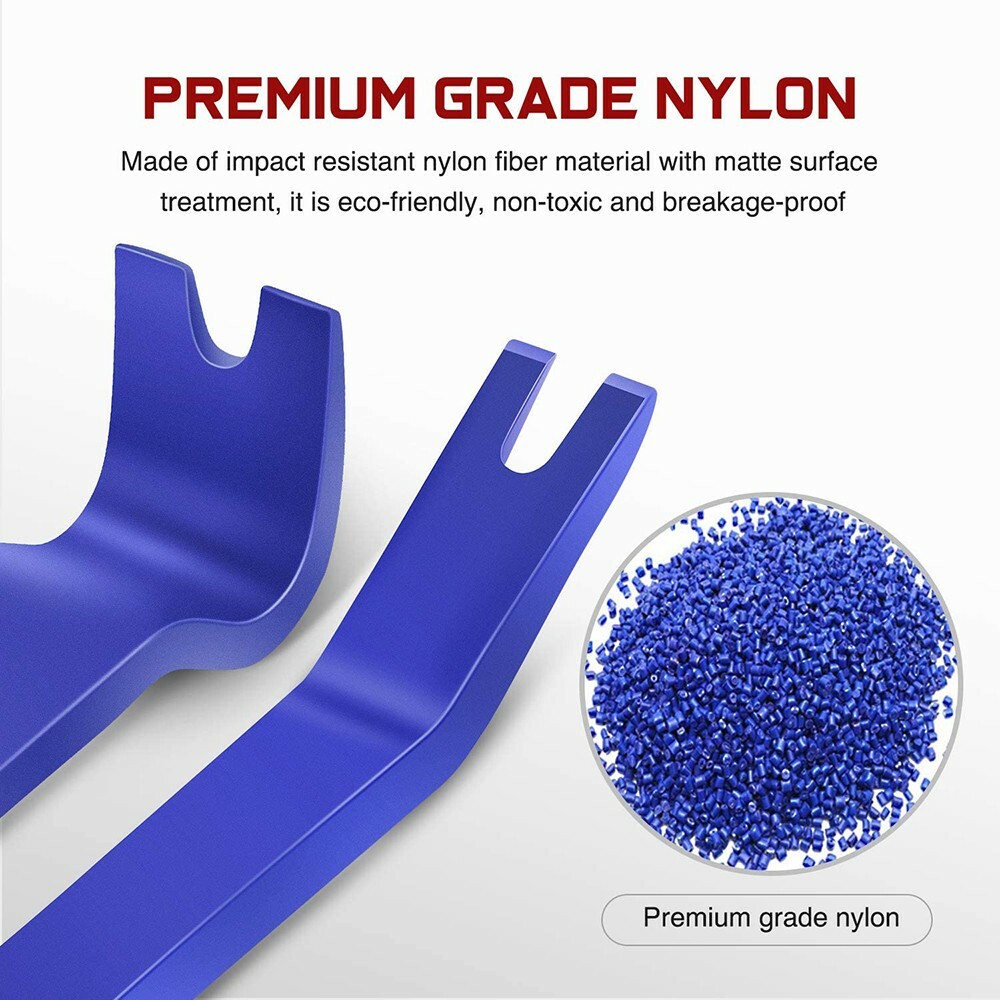 Plastic Trim Removal Pry Tool Set for Car Radio Panel Door Dash Clip Fasteners