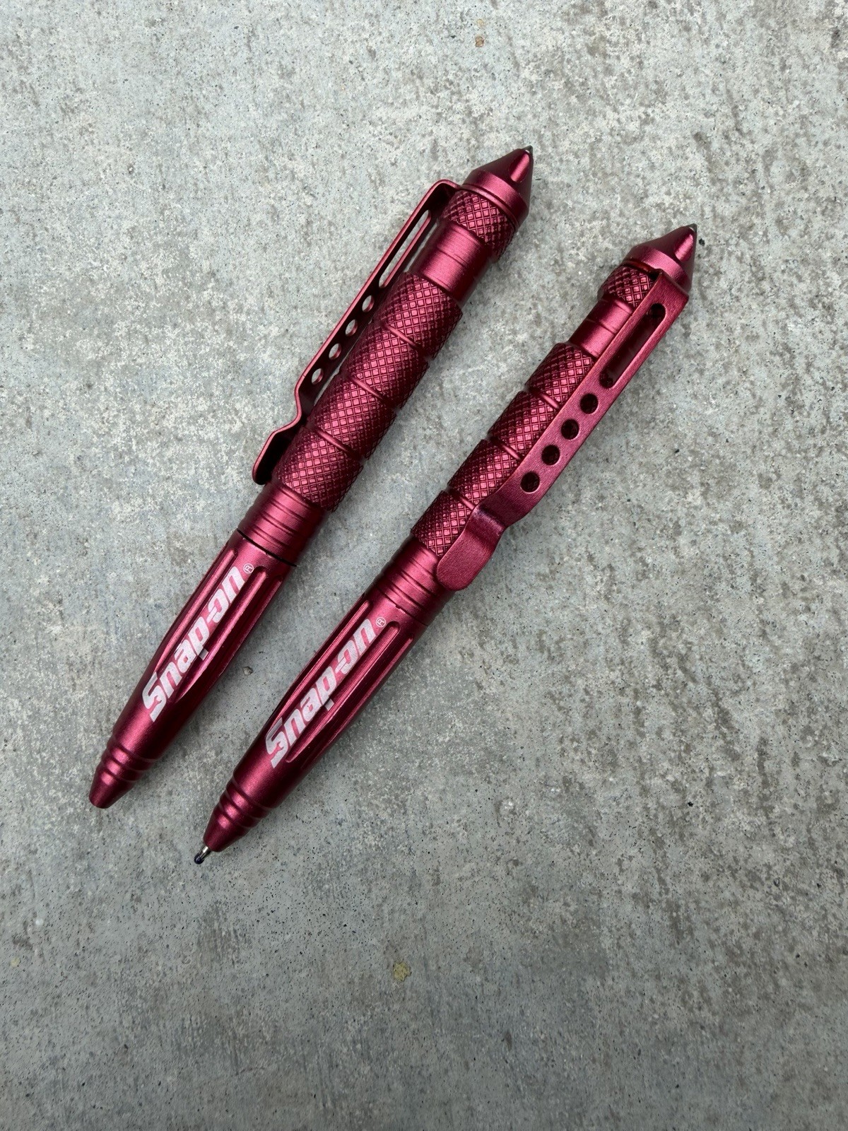 Snap On Tools Set Of 2 Ballpoint Pens Multi-tool Aluminum Heavy Duty Snap-On