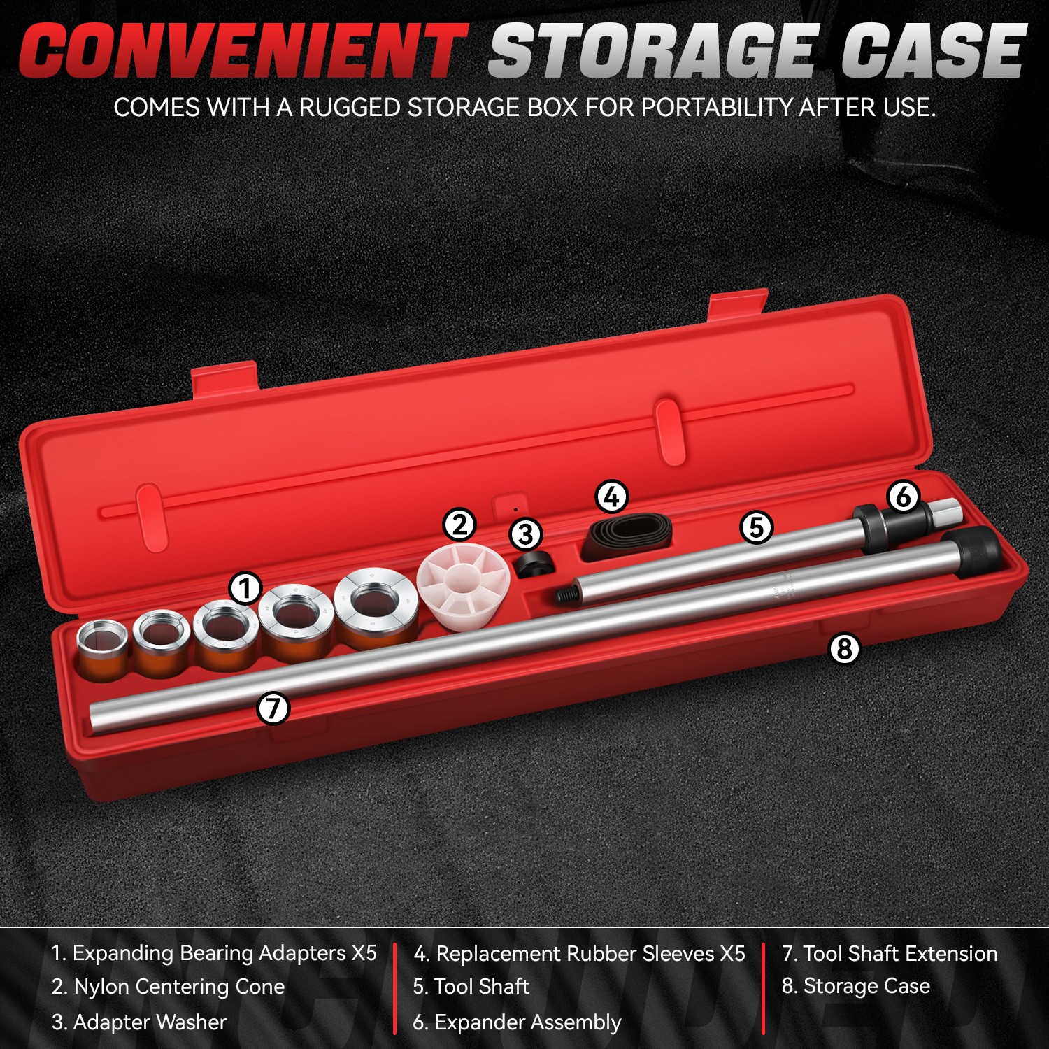 [16Pc] Universal Engine Camshaft Cam Bearing Installtion Removal Insert Tool Kit