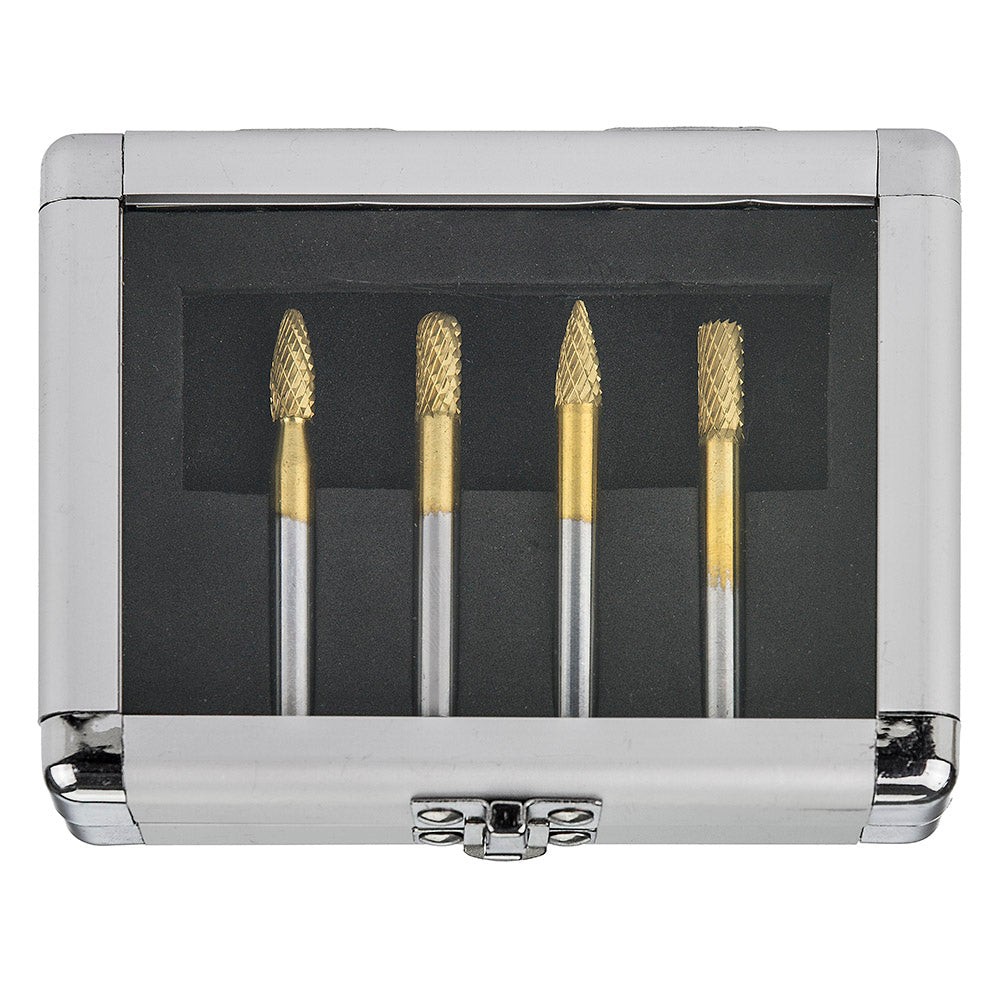 Holemaker Technology 4020-SET1 Tungsten Carbide Burr Set 4pc 12mm