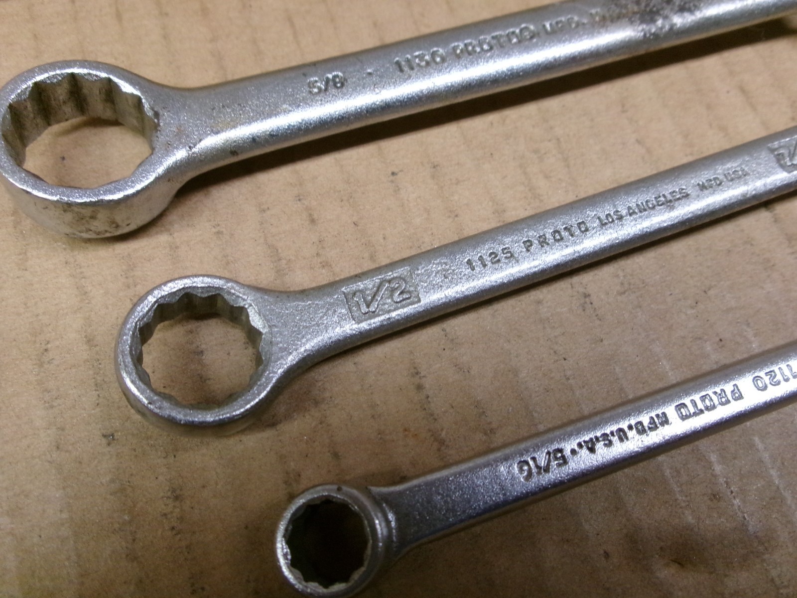 Proto USA 3-Piece Stubby Double Box End Wrench Set 3/8 – 5/8″