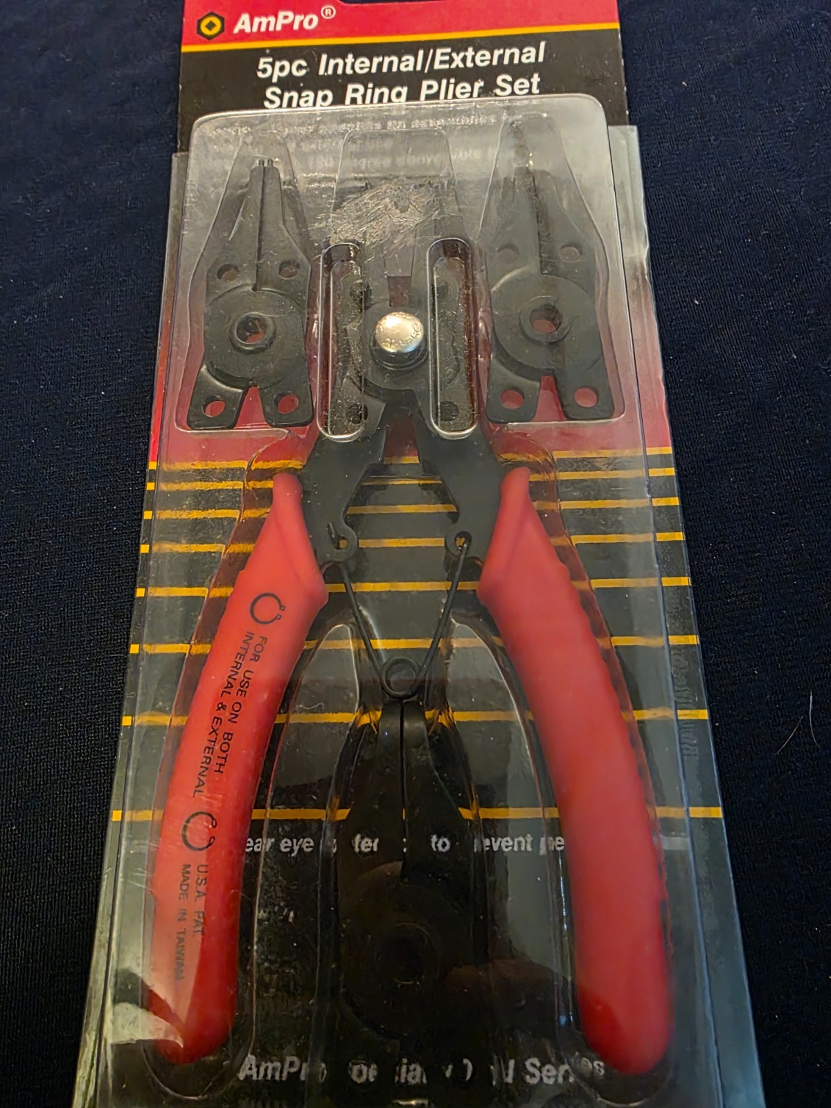 AmPro 5pc Internal/External Snap Ring Pliers T73310