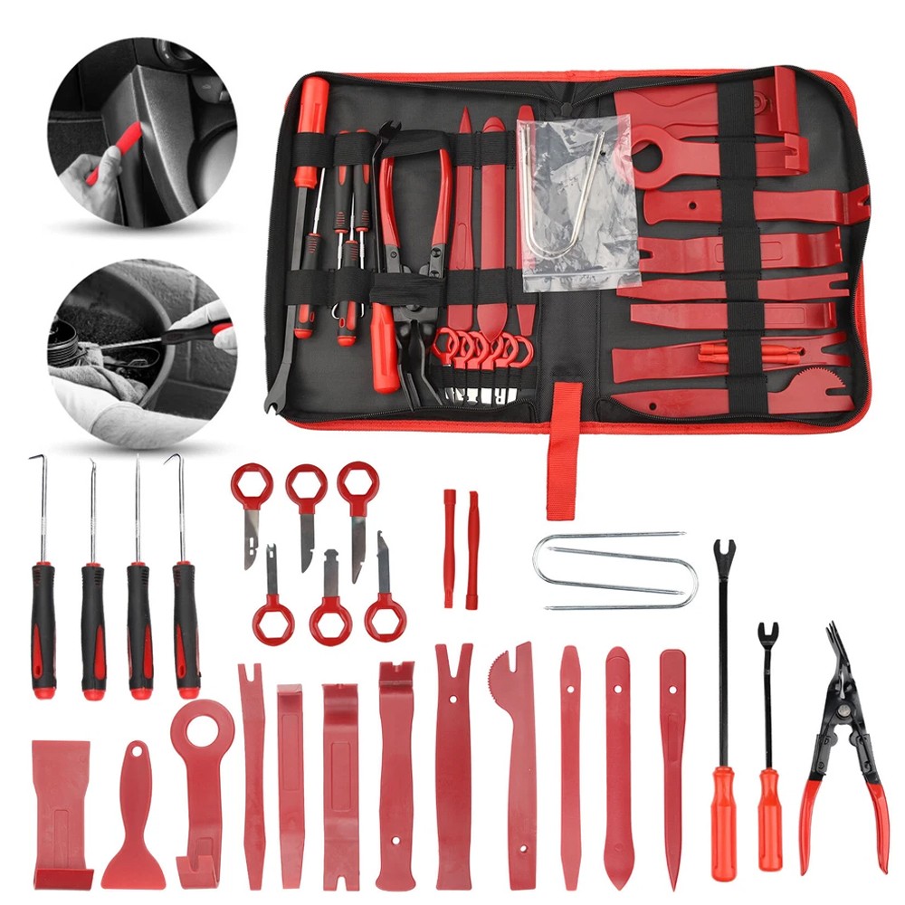 200Pcs Car Interior Trim Removal Tool Kit Clip Panel Pry Set for Auto Door