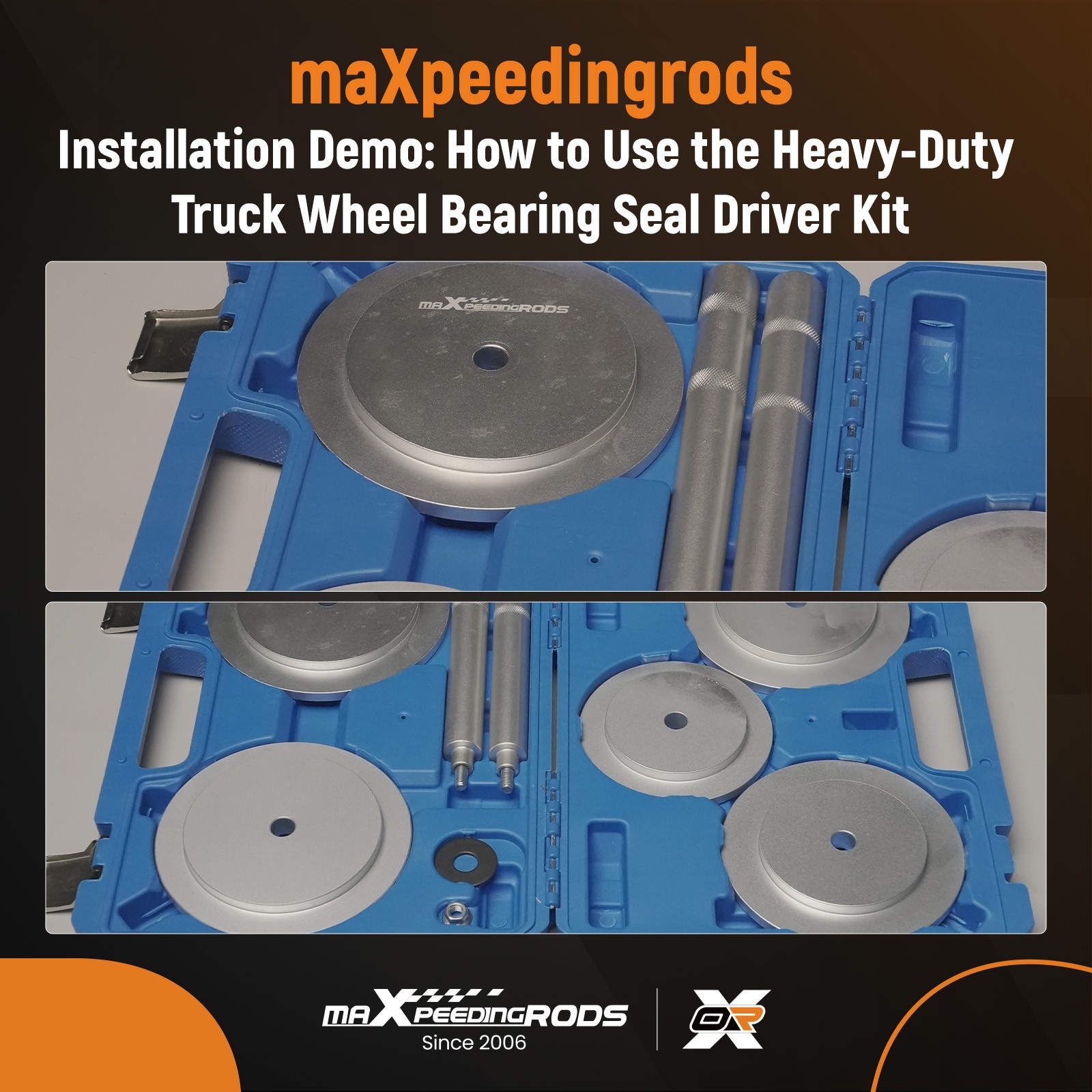 Truck Hub Seal Installer Kit Fit or Road Truck Trailers & Medium Duty Trucks