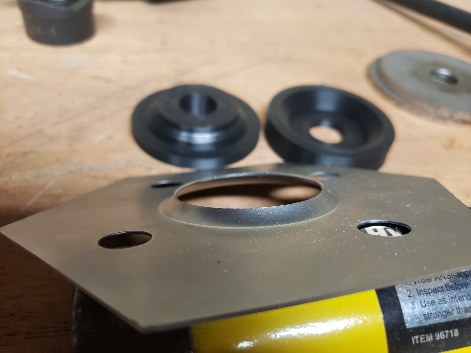 Sheet Metal Dimple Die Set for Harbor Freight Hydraulic Punch Driver Kit