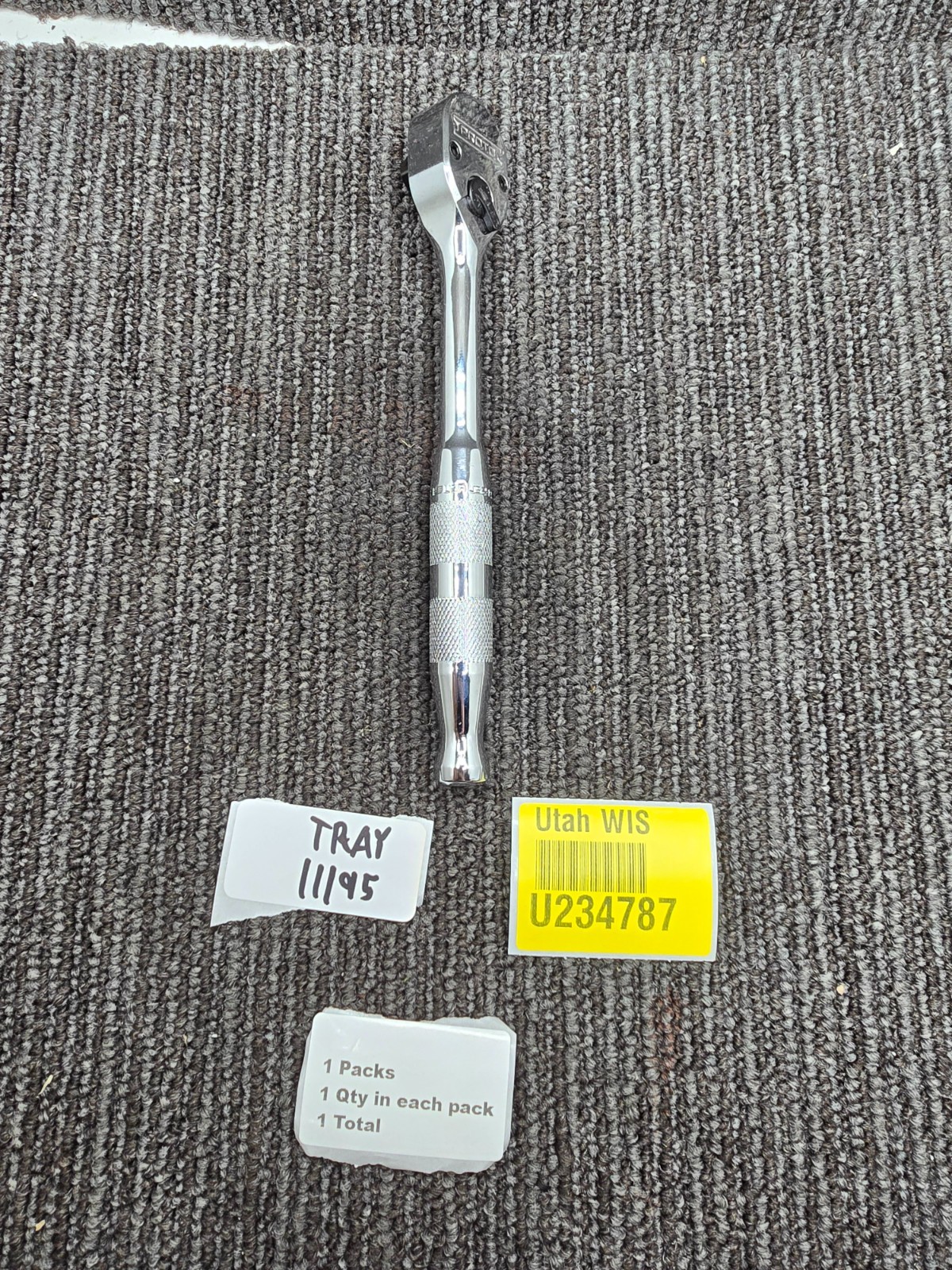 PROTO J5249HTC Hand Ratchet, 7 1/2 in, Chrome, 3/8 in