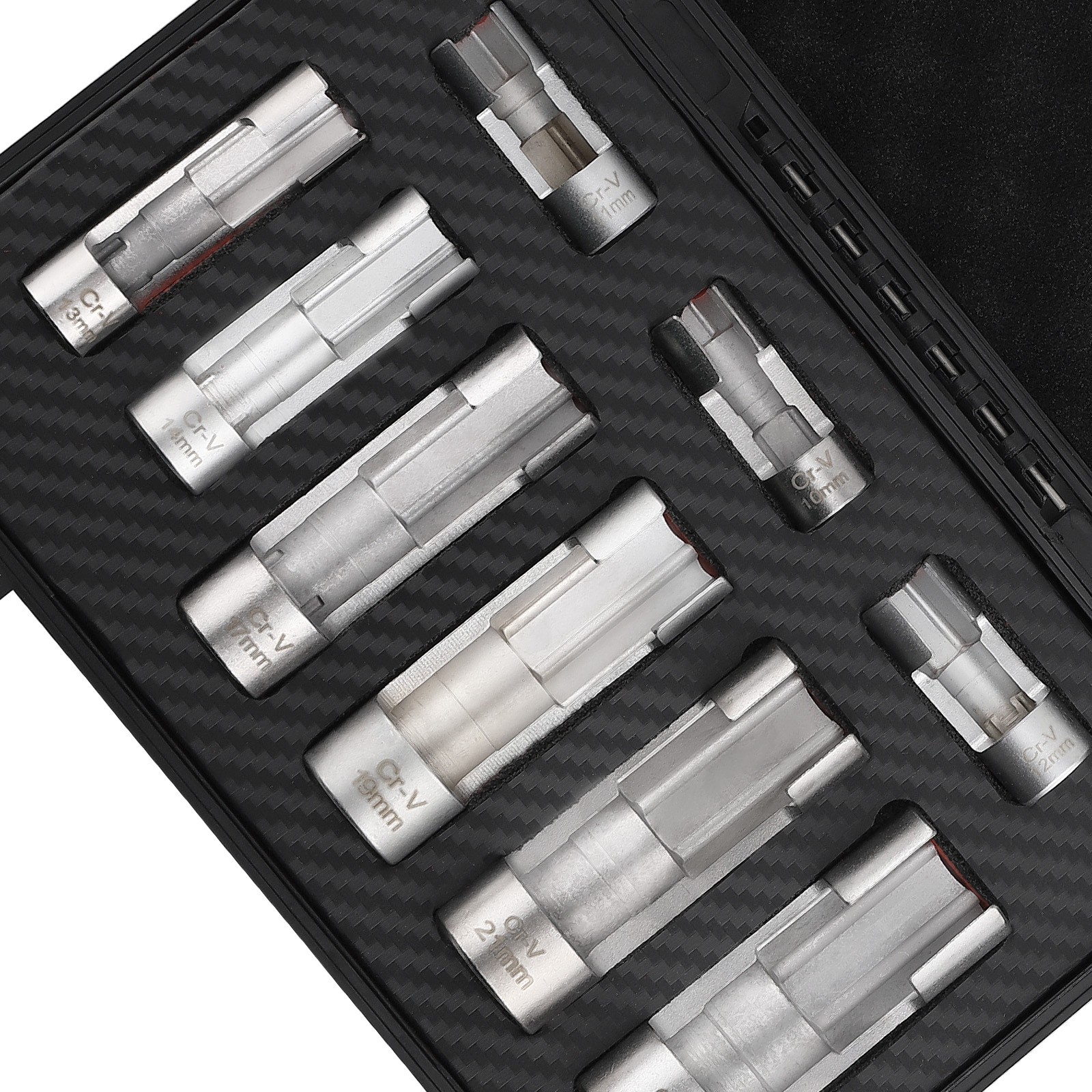 Diesel Injector Fuel Line Socket Wrench Set 17mm 19mm 21mm 22mm 3/8″ sockets