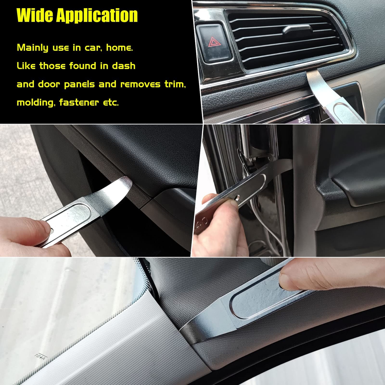 4140 Pry Tool, Pry Bar Trim Removal Tool Pry Tool, Pocket Mini Pry Bar, Door Pan