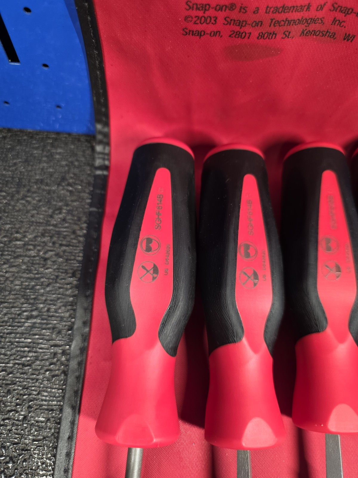 Snap-on Tools SGHBF200A 4-Piece LIGHT USE Red Handle Round File Set See Details