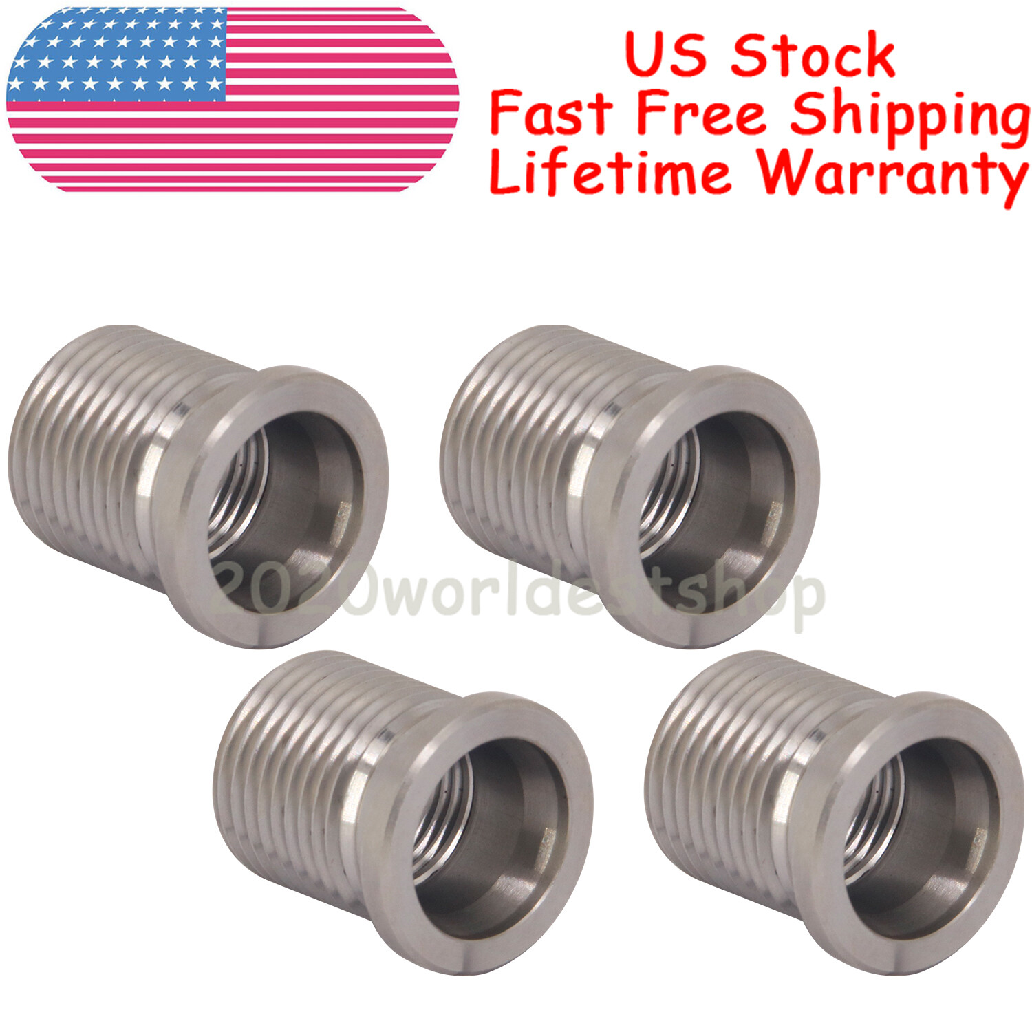 4PCS Spark Plug Port 14mm Insert For Ford Triton Motor 5.4L Two Valve Engines