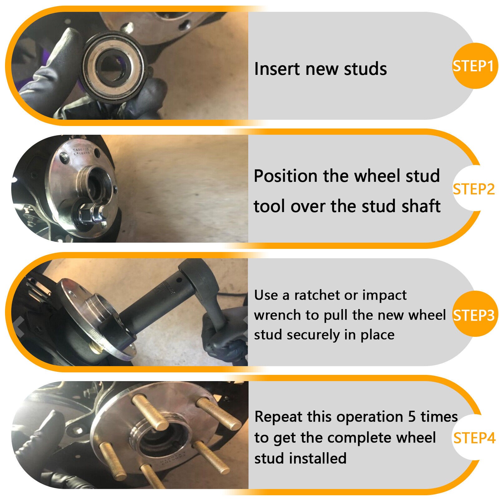 Wheel Stud Installer Tool 22800 For Almost All Automotive& Light-duty For Truck