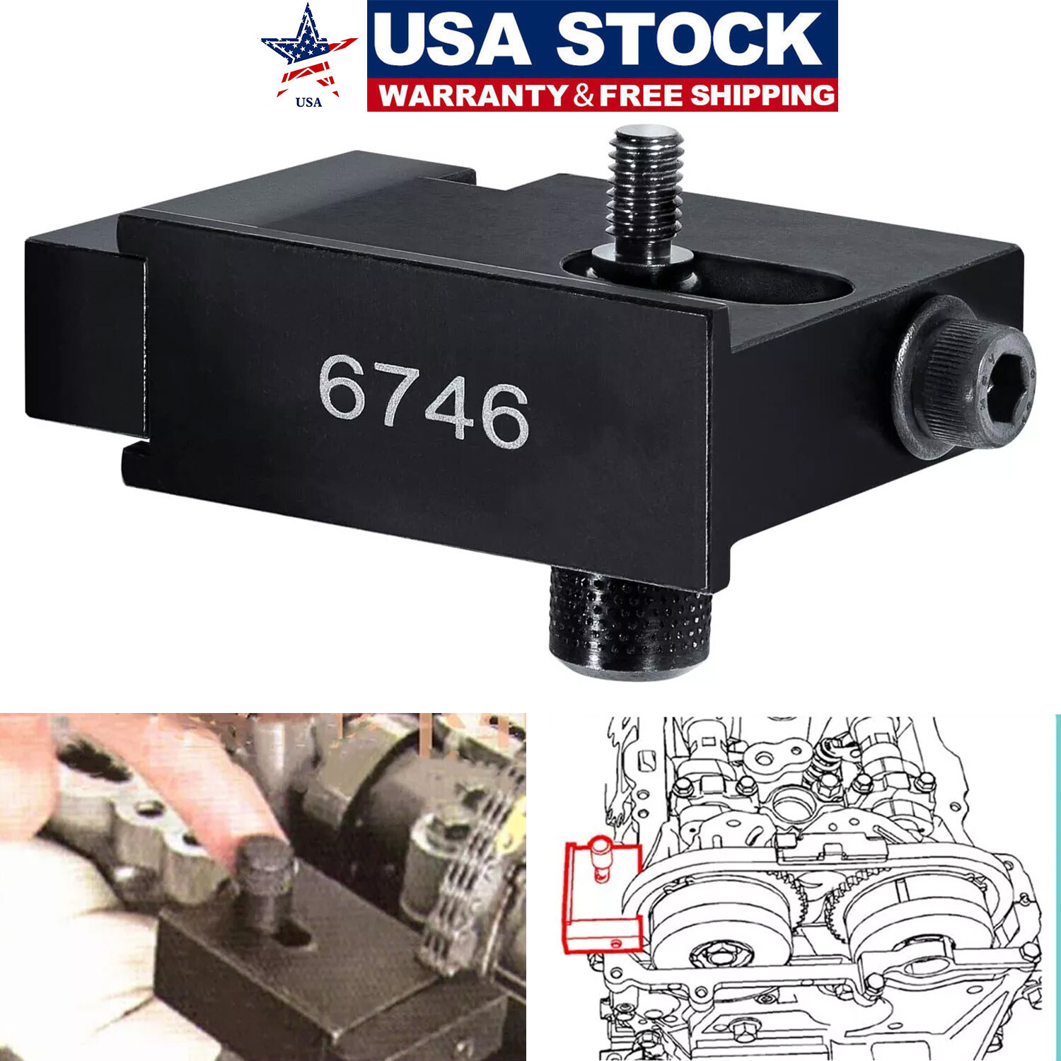 6746 Timing Chain Holding Tool EN-50656 Timing Chain Retainer For Malibu And ATS