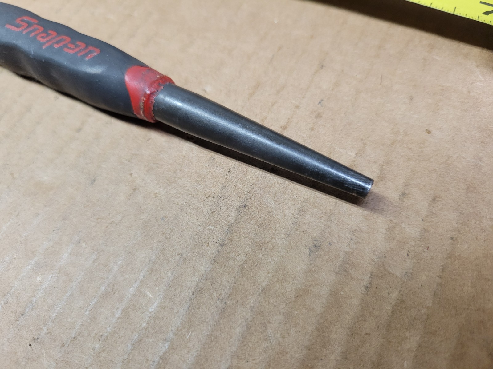 Snap On 3/16″ Starter Punch With Red / Black Comfort Handle Grip No PPSG206